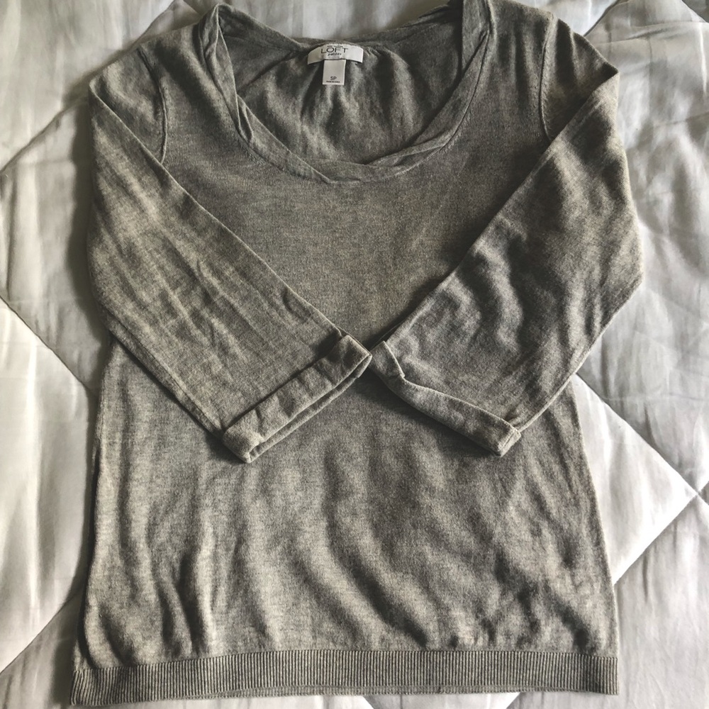 Ann Taylor LOFT 3/4 Sleeve Lightweight Sweater